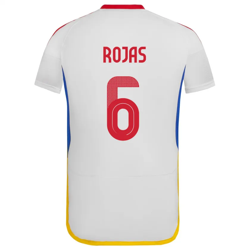 Danxen Damen Venezuela Carlos Rojas #6 Weiß Auswärtstrikot Trikot 24-26 T-Shirt