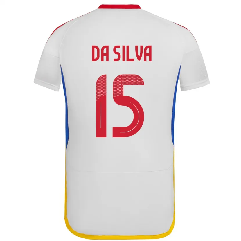 Danxen Damen Venezuela Cesar Da Silva #15 Weiß Auswärtstrikot Trikot 24-26 T-Shirt