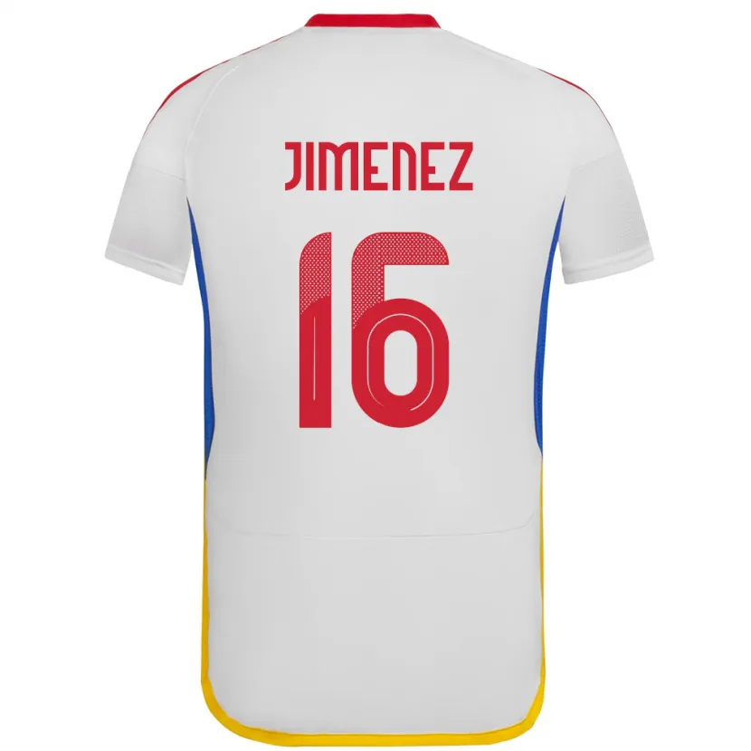 Danxen Damen Venezuela Néstor Jiménez #16 Weiß Auswärtstrikot Trikot 24-26 T-Shirt