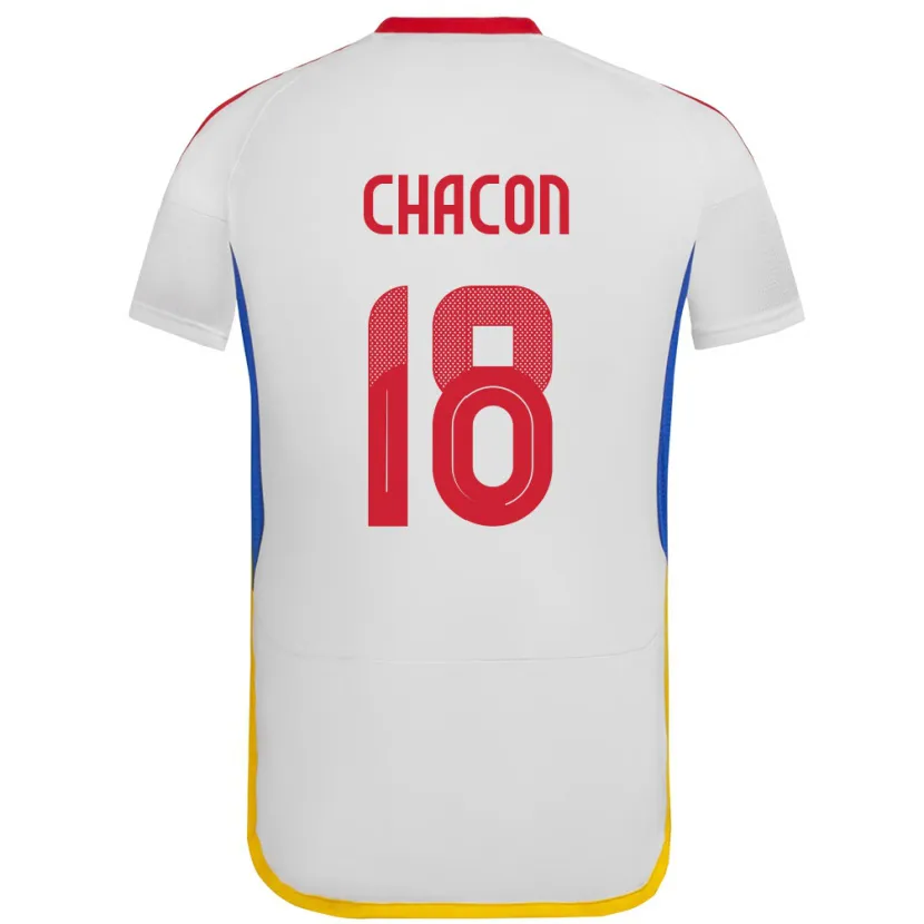 Danxen Damen Venezuela Yerson Chacón #18 Weiß Auswärtstrikot Trikot 24-26 T-Shirt