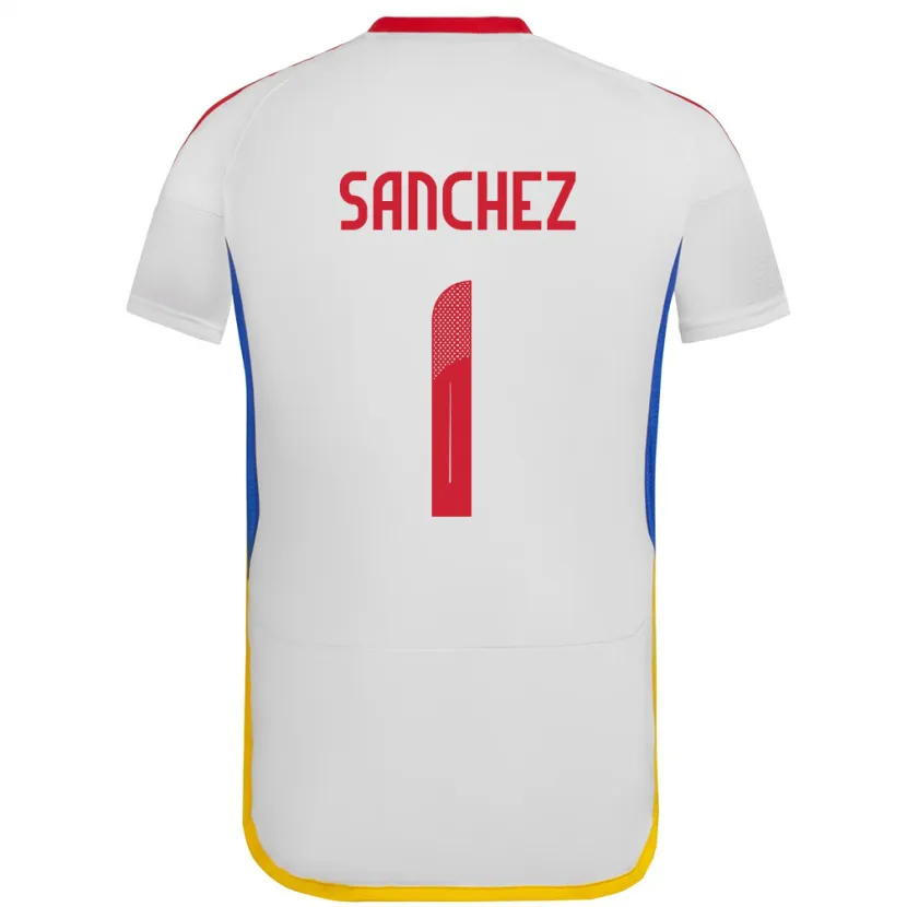 Danxen Damen Venezuela Jorge Sánchez #1 Weiß Auswärtstrikot Trikot 24-26 T-Shirt