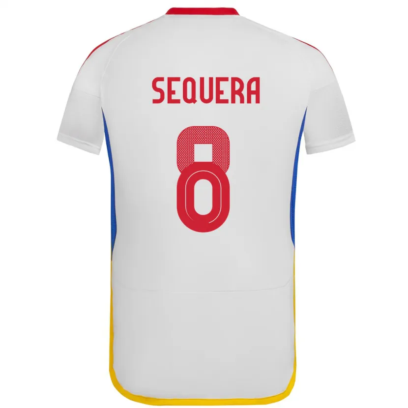 Danxen Damen Venezuela Giovanny Sequera #8 Weiß Auswärtstrikot Trikot 24-26 T-Shirt