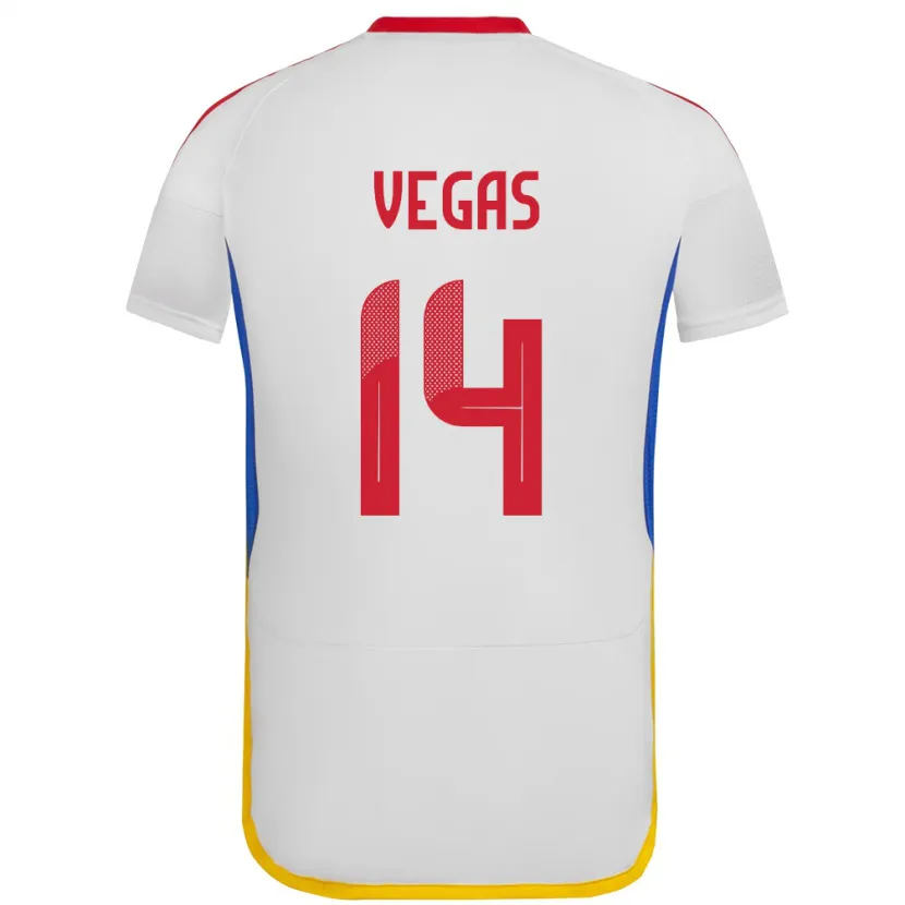 Danxen Damen Venezuela Miguel Vegas #14 Weiß Auswärtstrikot Trikot 24-26 T-Shirt