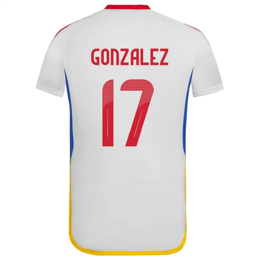 Danxen Damen Venezuela Mayken González #17 Weiß Auswärtstrikot Trikot 24-26 T-Shirt