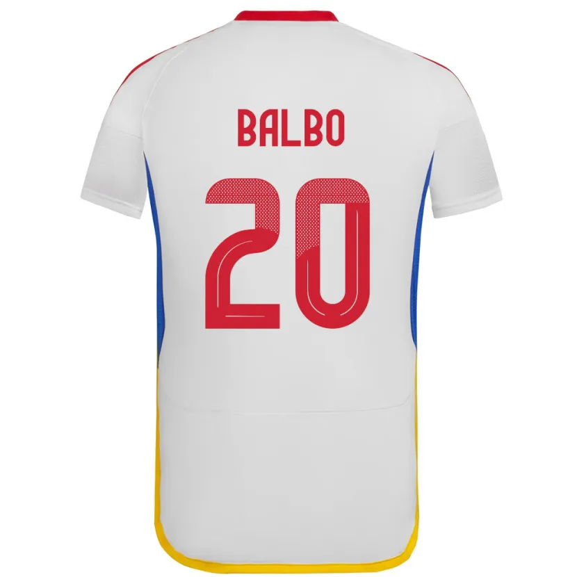 Danxen Damen Venezuela Luis Balbo #20 Weiß Auswärtstrikot Trikot 24-26 T-Shirt