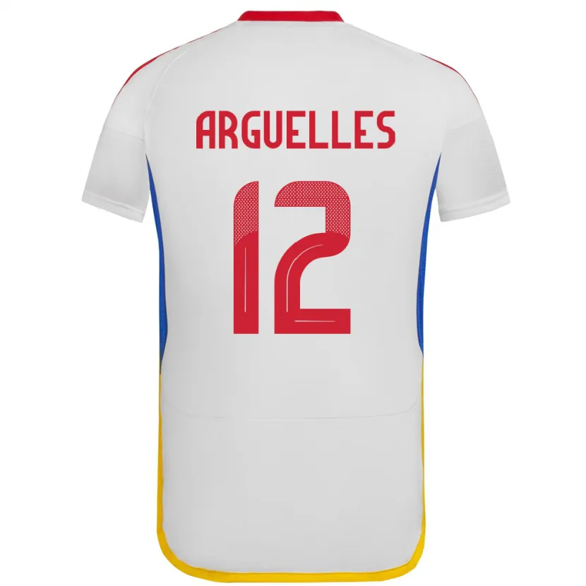 Danxen Damen Venezuela Wilmary Argüelles #12 Weiß Auswärtstrikot Trikot 24-26 T-Shirt