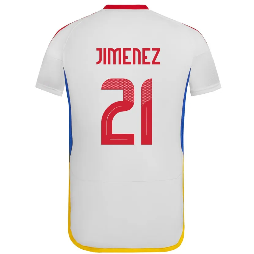 Danxen Damen Venezuela Marianyela Jiménez #21 Weiß Auswärtstrikot Trikot 24-26 T-Shirt