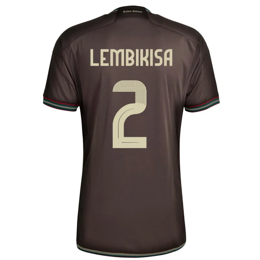 Danxen Damen Jamaika Dexter Lembikisa #2 Nachtbraun Auswärtstrikot Trikot 24-26 T-Shirt