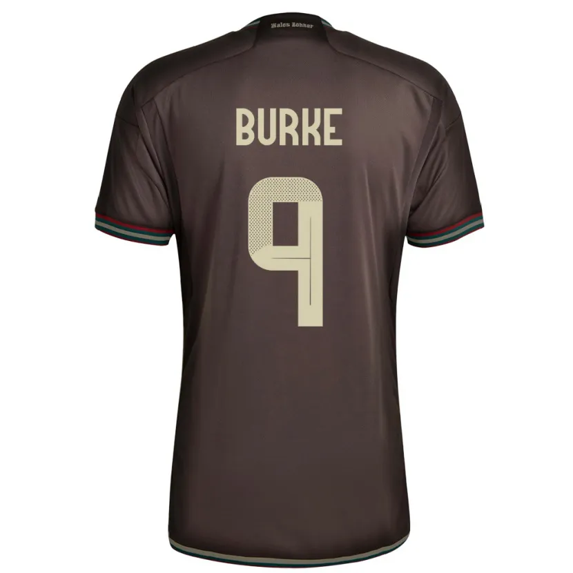 Danxen Damen Jamaika Cory Burke #9 Nachtbraun Auswärtstrikot Trikot 24-26 T-Shirt