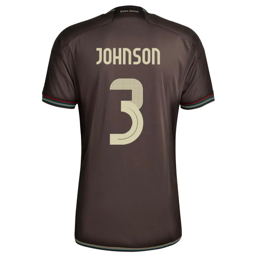 Danxen Damen Jamaika Melissa Johnson #3 Nachtbraun Auswärtstrikot Trikot 24-26 T-Shirt