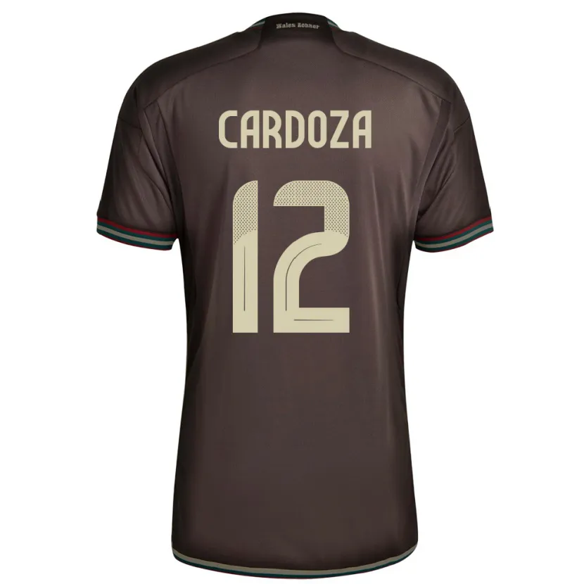Danxen Damen Jamaika Naya Cardoza #12 Nachtbraun Auswärtstrikot Trikot 24-26 T-Shirt