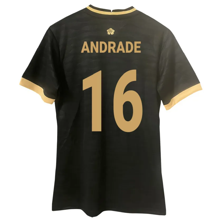 Danxen Damen Panama Andrés Andrade #16 Schwarz Auswärtstrikot Trikot 24-26 T-Shirt