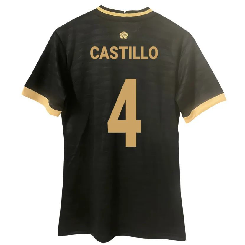 Danxen Damen Panama Katherine Castillo #4 Schwarz Auswärtstrikot Trikot 24-26 T-Shirt
