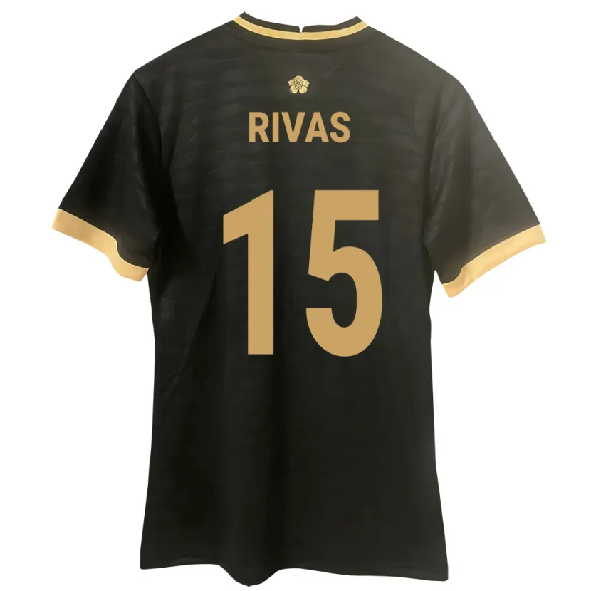 Danxen Damen Panama Karla Rivas #15 Schwarz Auswärtstrikot Trikot 24-26 T-Shirt