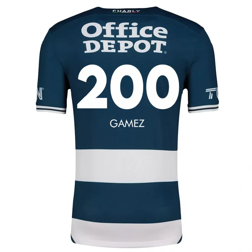 Danxen Kinder Sergio Gámez #200 Blau Weiss Heimtrikot Trikot 2024/25 T-Shirt