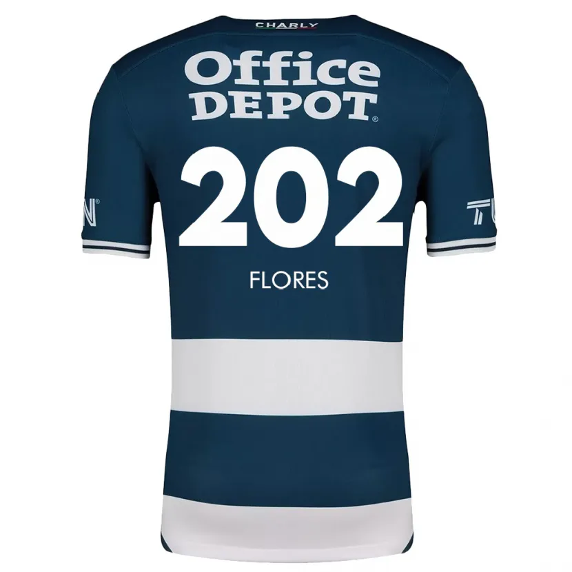 Danxen Kinder Luis Flores #202 Blau Weiss Heimtrikot Trikot 2024/25 T-Shirt