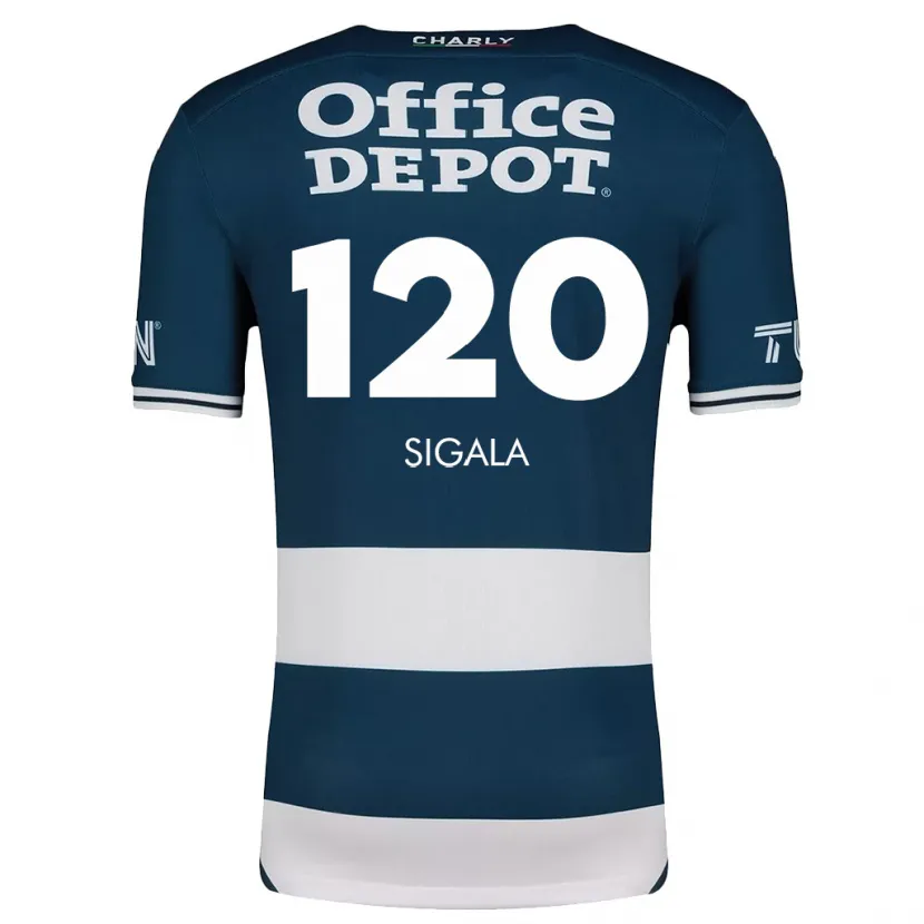 Danxen Kinder Juan Sigala #120 Blau Weiss Heimtrikot Trikot 2024/25 T-Shirt
