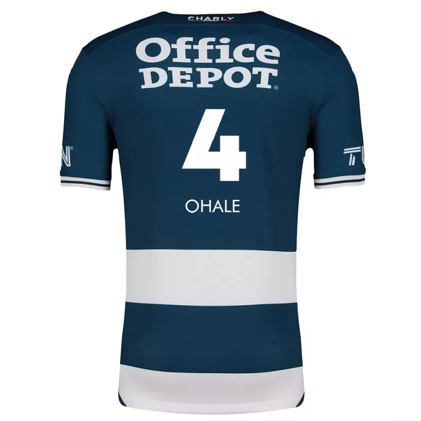 Danxen Kinder Osinachi Ohale #4 Blau Weiss Heimtrikot Trikot 2024/25 T-Shirt