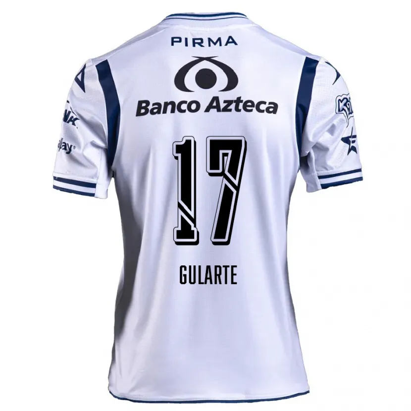 Danxen Kinder Emanuel Gularte #17 Weiß Marineblau Heimtrikot Trikot 2024/25 T-Shirt