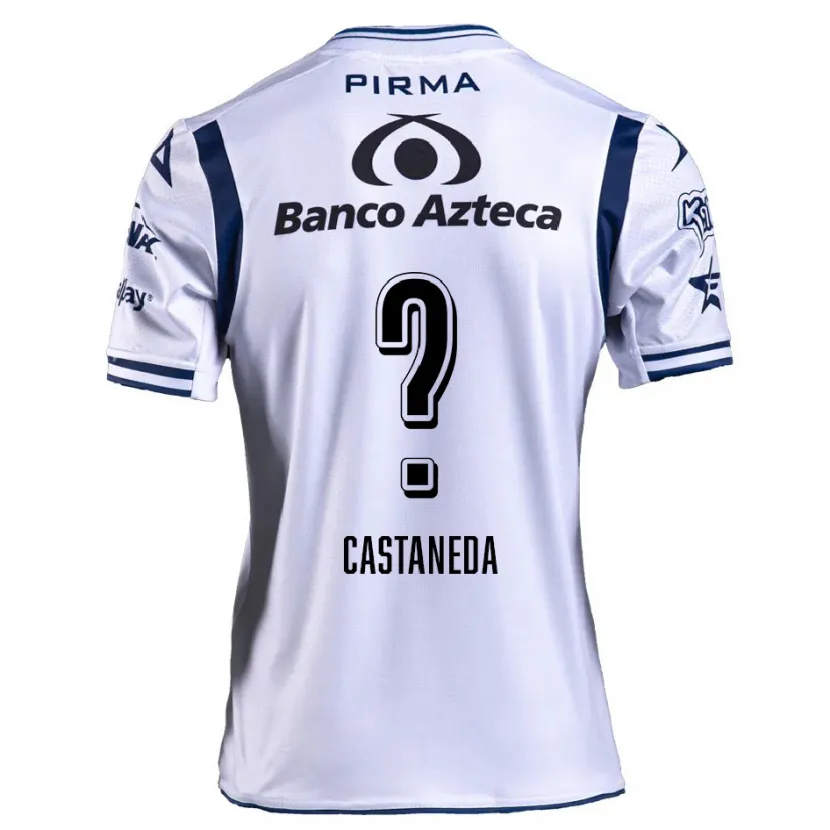 Danxen Kinder Christian Castañeda #0 Weiß Marineblau Heimtrikot Trikot 2024/25 T-Shirt