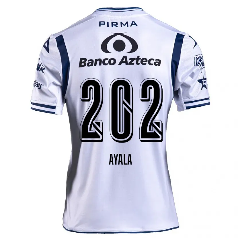 Danxen Kinder Diego Ayala #202 Weiß Marineblau Heimtrikot Trikot 2024/25 T-Shirt