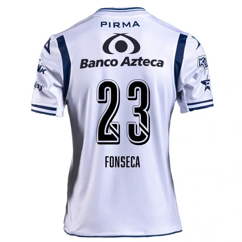 Danxen Kinder Camila Fonseca #23 Weiß Marineblau Heimtrikot Trikot 2024/25 T-Shirt