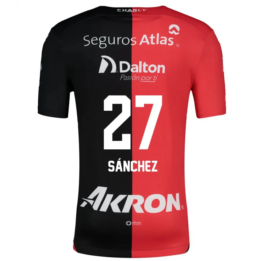 Danxen Kinder Antonio Sánchez #27 Rot Schwarz Heimtrikot Trikot 2024/25 T-Shirt
