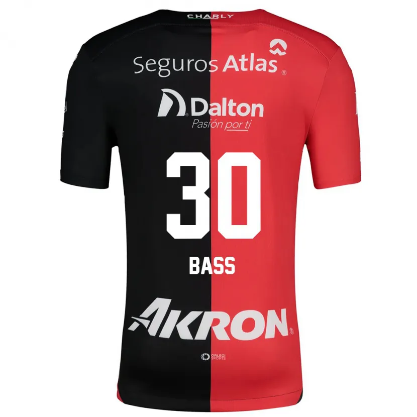 Danxen Kinder Abraham Bass #30 Rot Schwarz Heimtrikot Trikot 2024/25 T-Shirt