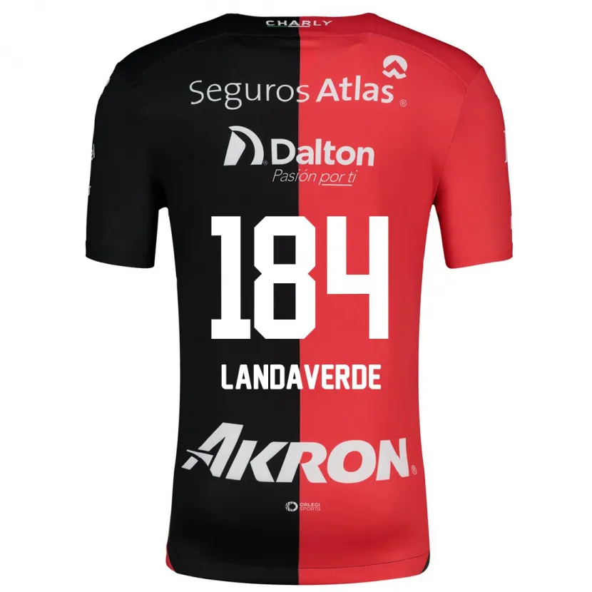 Danxen Kinder Antero Landaverde #184 Rot Schwarz Heimtrikot Trikot 2024/25 T-Shirt