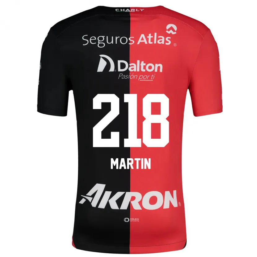 Danxen Kinder Jorge San Martín #218 Rot Schwarz Heimtrikot Trikot 2024/25 T-Shirt
