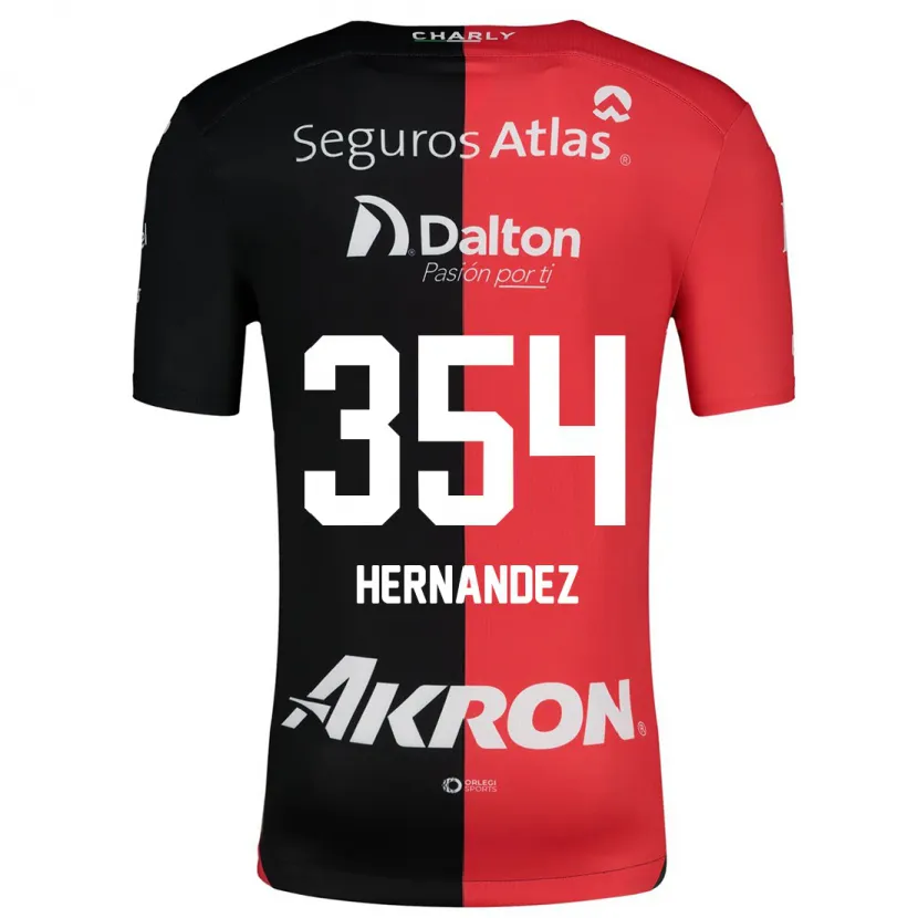Danxen Kinder Daniel Hernández #354 Rot Schwarz Heimtrikot Trikot 2024/25 T-Shirt