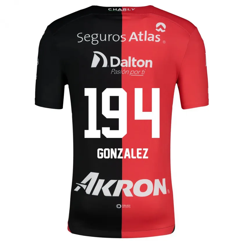 Danxen Kinder Andrés González #194 Rot Schwarz Heimtrikot Trikot 2024/25 T-Shirt