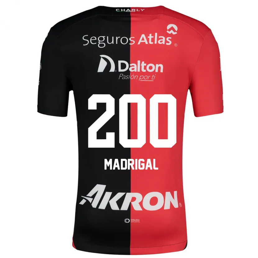 Danxen Kinder Kevin Madrigal #200 Rot Schwarz Heimtrikot Trikot 2024/25 T-Shirt