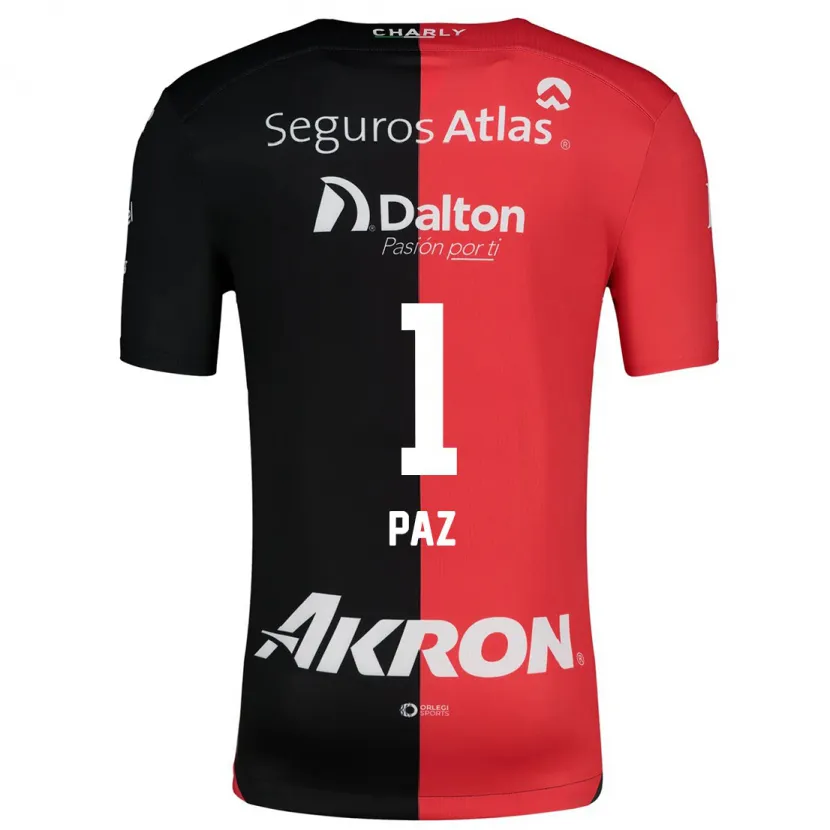 Danxen Kinder Ana Gabriela Paz #1 Rot Schwarz Heimtrikot Trikot 2024/25 T-Shirt