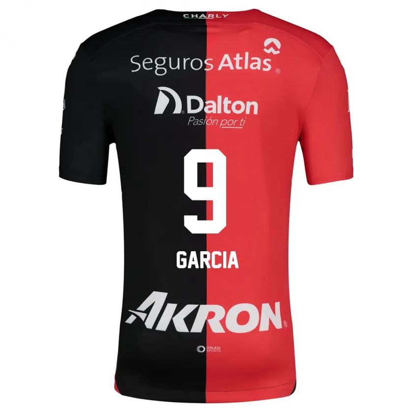 Danxen Kinder Marcia García #9 Rot Schwarz Heimtrikot Trikot 2024/25 T-Shirt