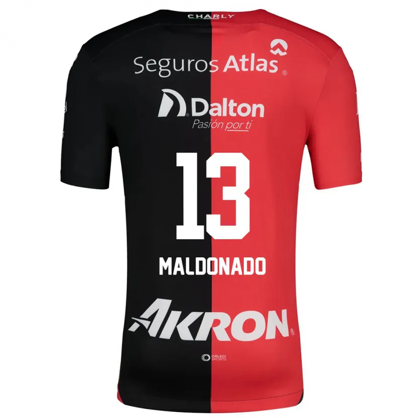Danxen Kinder Maritza Maldonado #13 Rot Schwarz Heimtrikot Trikot 2024/25 T-Shirt