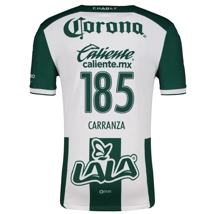Danxen Kinder Héctor Carranza #185 Grün Weiß Heimtrikot Trikot 2024/25 T-Shirt