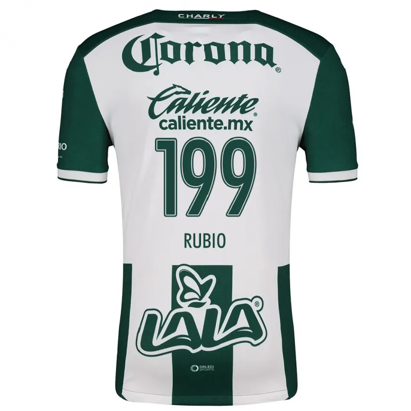 Danxen Kinder Ronaldo Rubio #199 Grün Weiß Heimtrikot Trikot 2024/25 T-Shirt