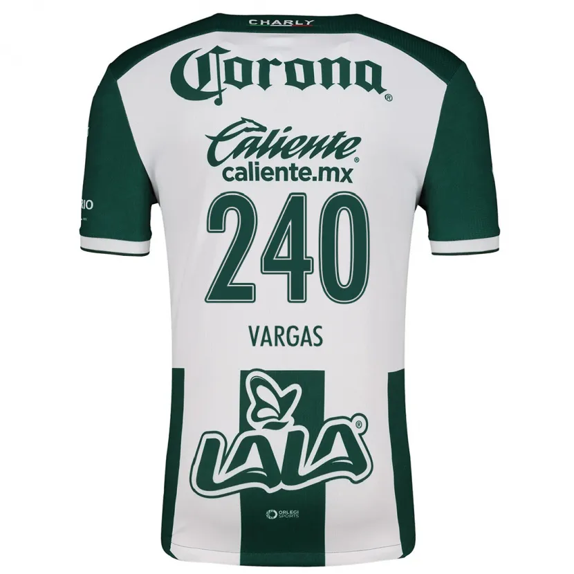 Danxen Kinder Diego Vargas #240 Grün Weiß Heimtrikot Trikot 2024/25 T-Shirt
