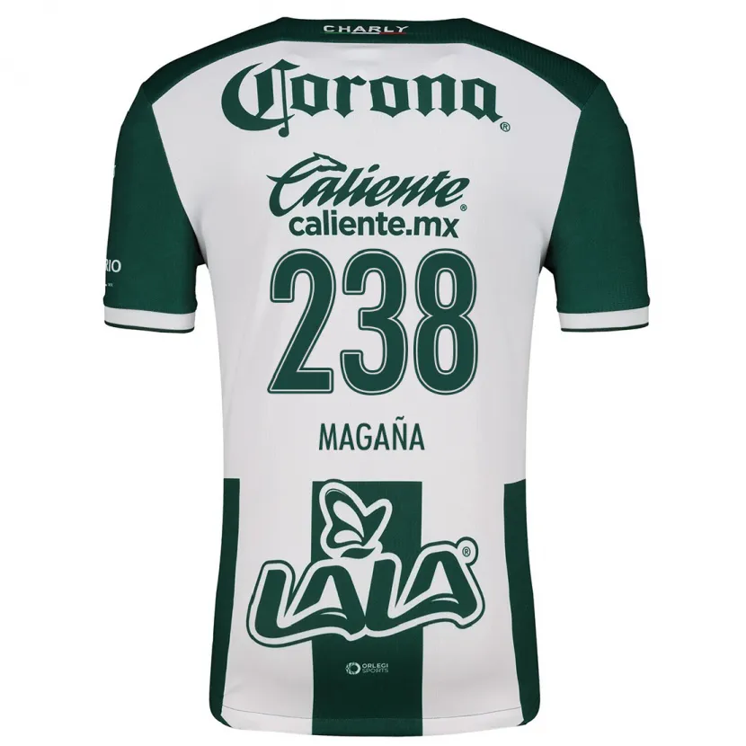 Danxen Kinder Emilio Magaña #238 Grün Weiß Heimtrikot Trikot 2024/25 T-Shirt