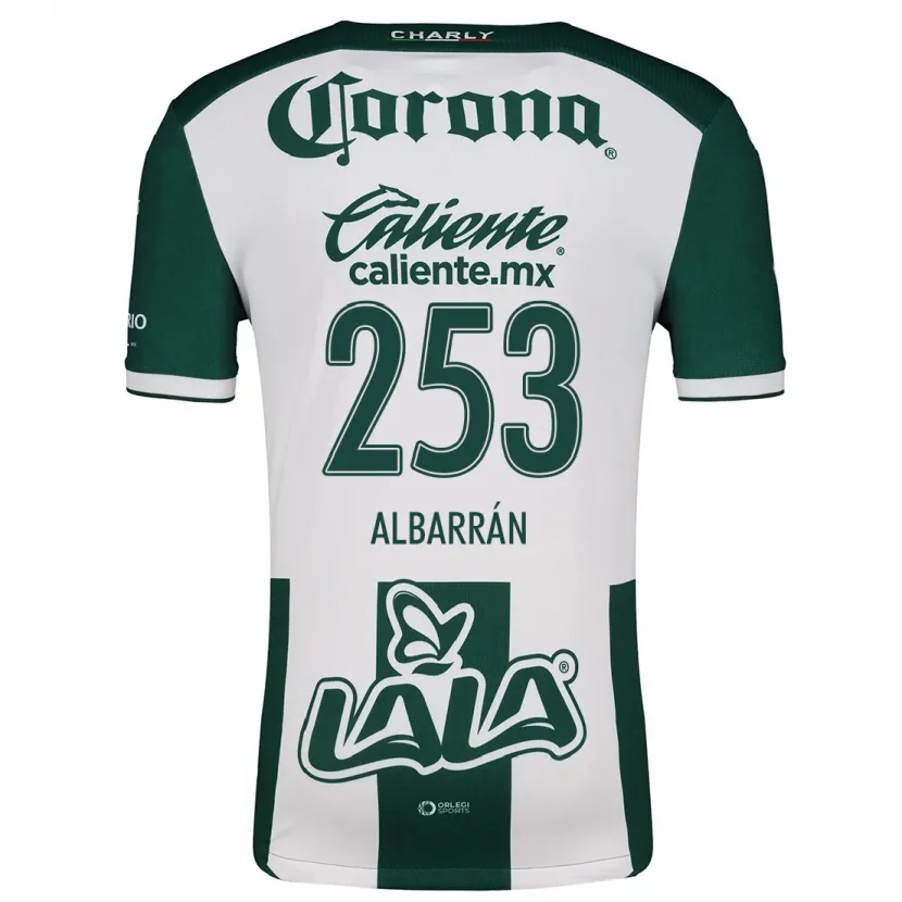 Danxen Kinder Rodrigo Albarrán #253 Grün Weiß Heimtrikot Trikot 2024/25 T-Shirt