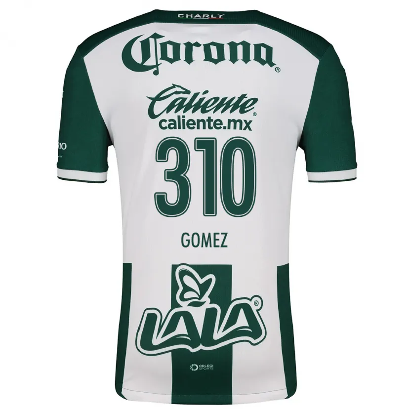 Danxen Kinder Luis Gómez #310 Grün Weiß Heimtrikot Trikot 2024/25 T-Shirt