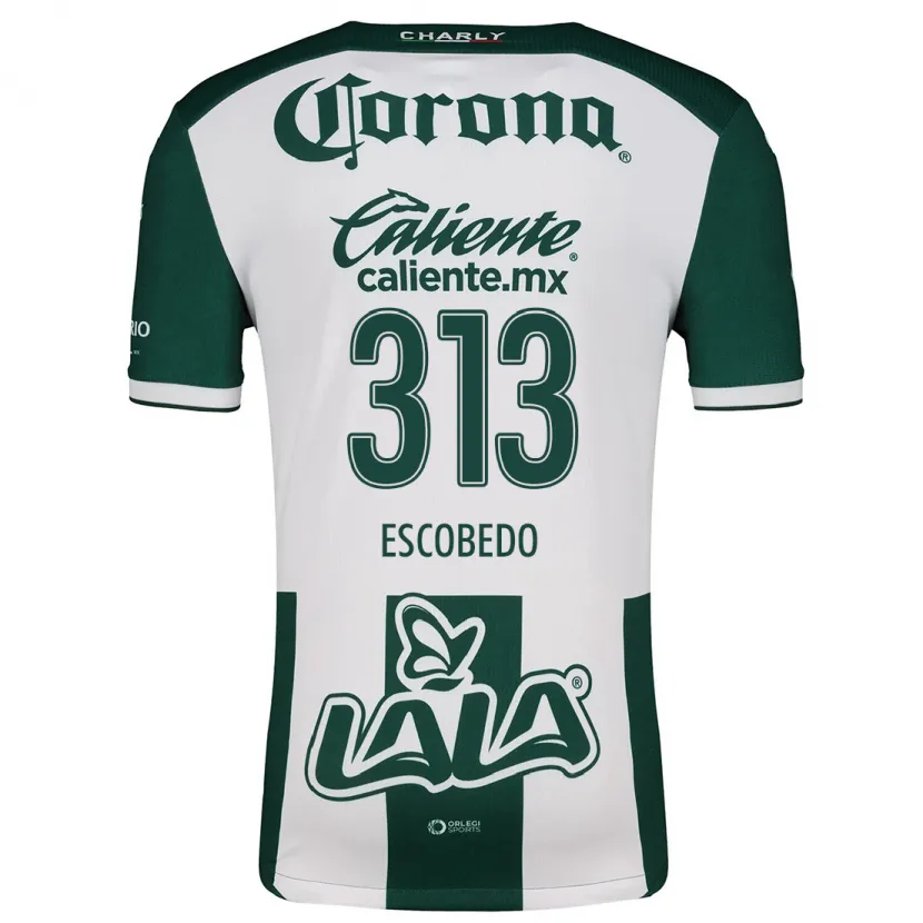 Danxen Kinder Rodrigo Escobedo #313 Grün Weiß Heimtrikot Trikot 2024/25 T-Shirt