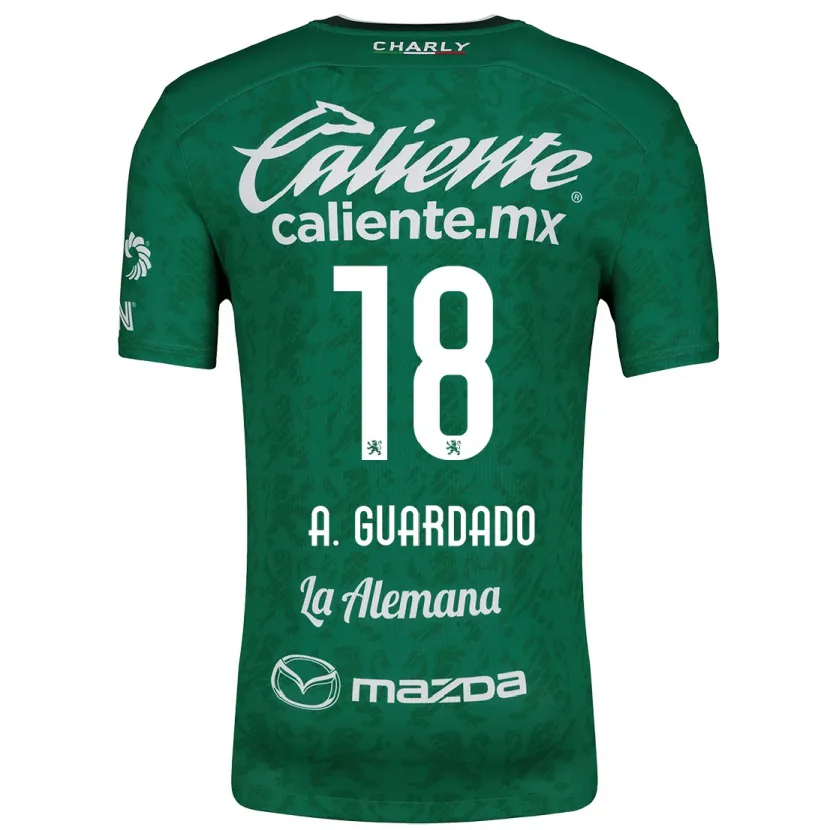 Danxen Kinder Andrés Guardado #18 Grün Weiß Heimtrikot Trikot 2024/25 T-Shirt