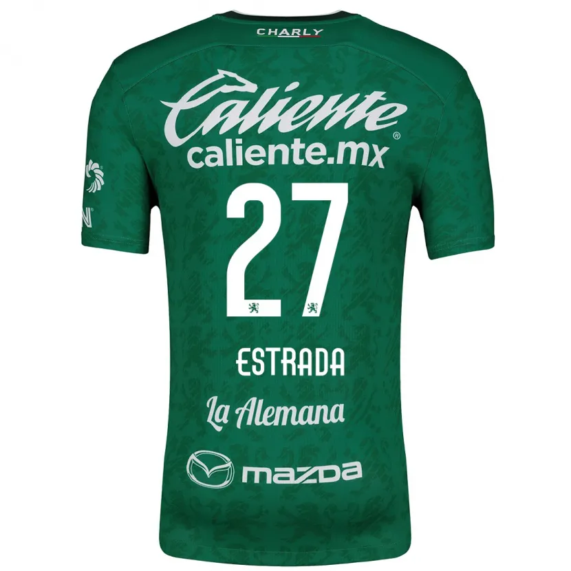 Danxen Kinder Ángel Estrada #27 Grün Weiß Heimtrikot Trikot 2024/25 T-Shirt