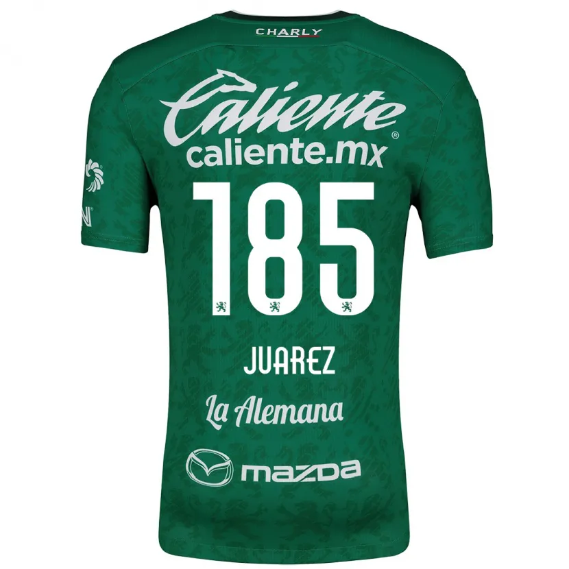 Danxen Kinder Moisés Juárez #185 Grün Weiß Heimtrikot Trikot 2024/25 T-Shirt