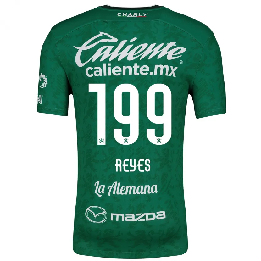 Danxen Kinder Jonathan Reyes #199 Grün Weiß Heimtrikot Trikot 2024/25 T-Shirt