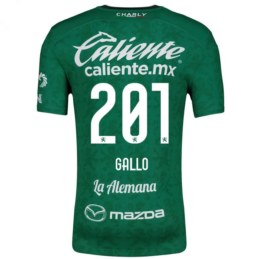 Danxen Kinder Andrés Gallo #201 Grün Weiß Heimtrikot Trikot 2024/25 T-Shirt