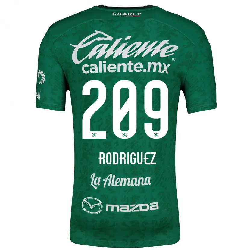 Danxen Kinder Víctor Rodríguez #209 Grün Weiß Heimtrikot Trikot 2024/25 T-Shirt