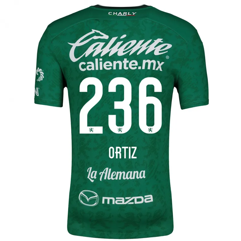 Danxen Kinder Youssef Ortiz #236 Grün Weiß Heimtrikot Trikot 2024/25 T-Shirt
